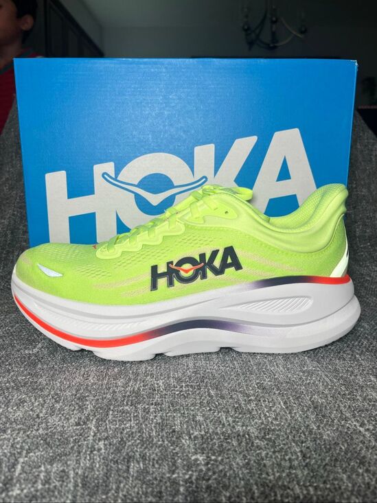 Hoka Other - Hoka One One Bondi 9 Neon Yellow Lime Green Running Shoes Men's Size 11 New